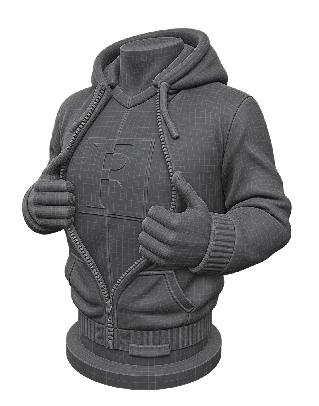 3D-model van het beeldje