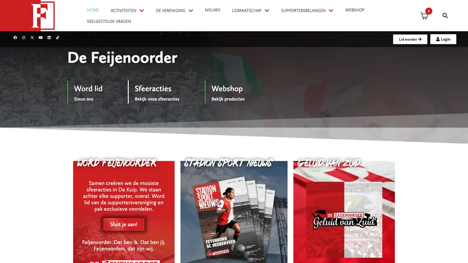 FSV De Feijenoorder — website door BRKdesign