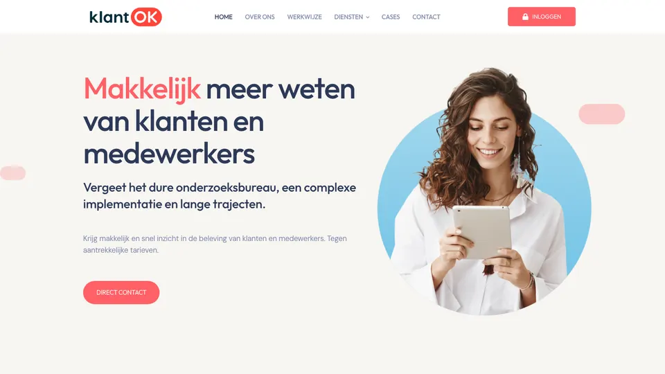 KlantOK — website door BRKdesign